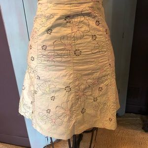 Summer floral stitched skirt
